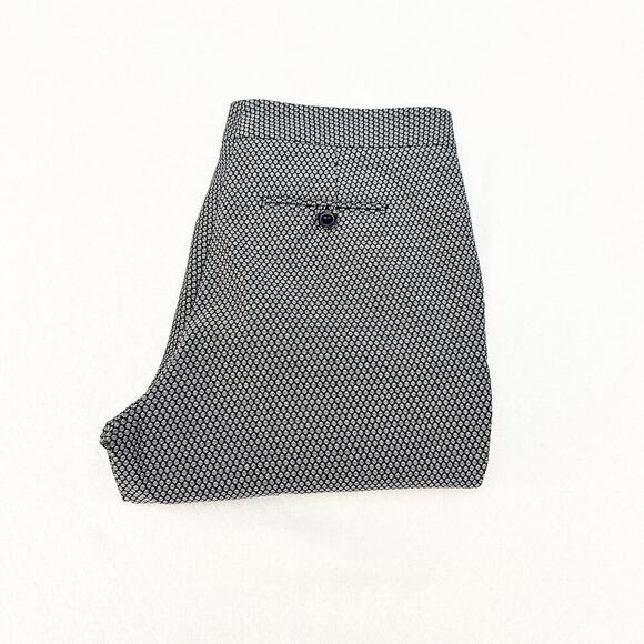 Gerard Darel Paris Pleated Straight Leg Brocade Mini Patterned Pants SIze 38 - Picture 1 of 10